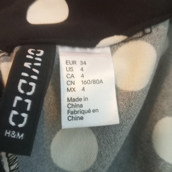NWT H&M Dress Women's size 4 polka dot - Picture 8 of 8